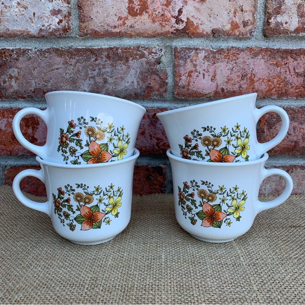 Corelle Indian Summer Coffee Tea Cups